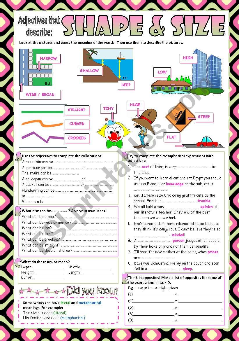 adjectives-that-describe-shape-and-size-with-key-esl-worksheet-by-perma