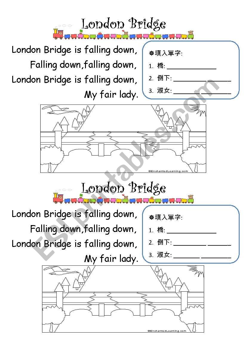 london bridge worksheet