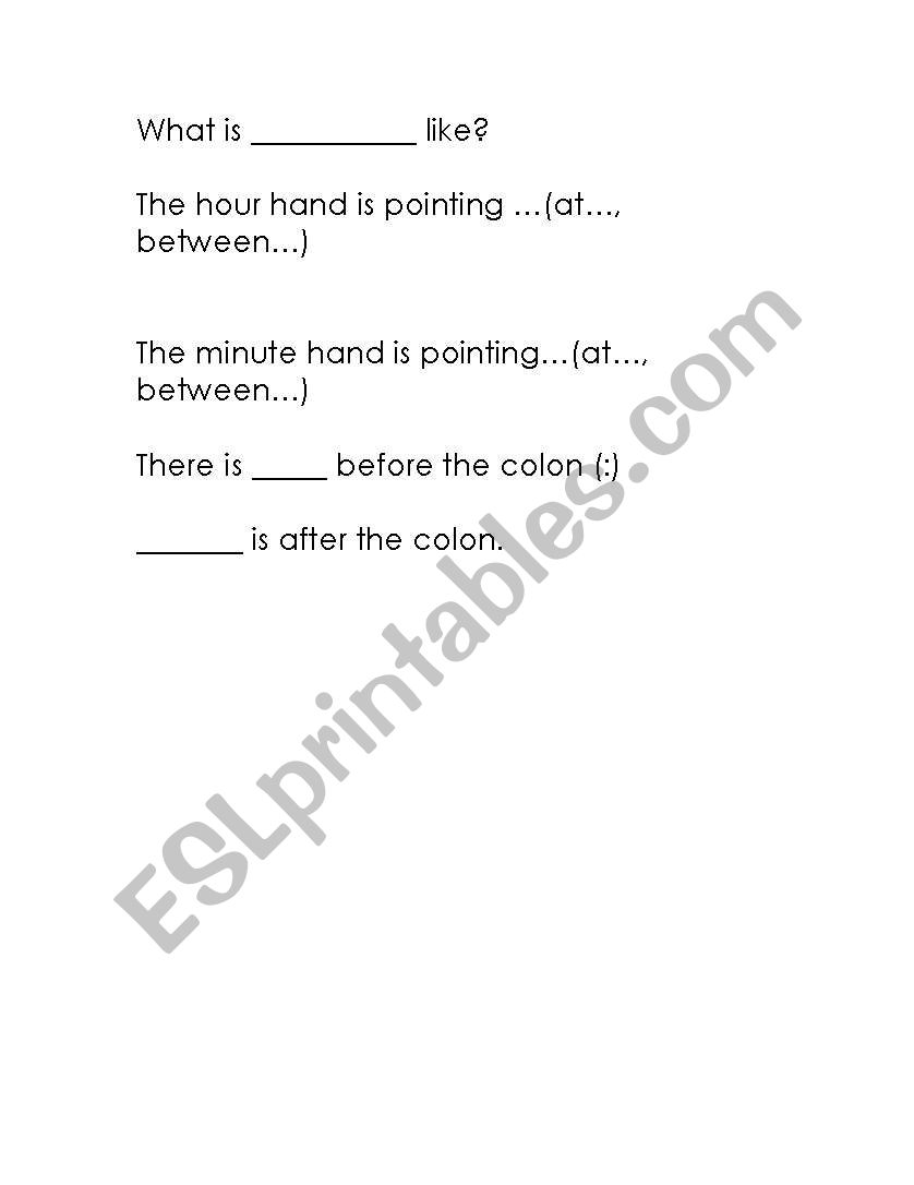 Information Gap worksheet