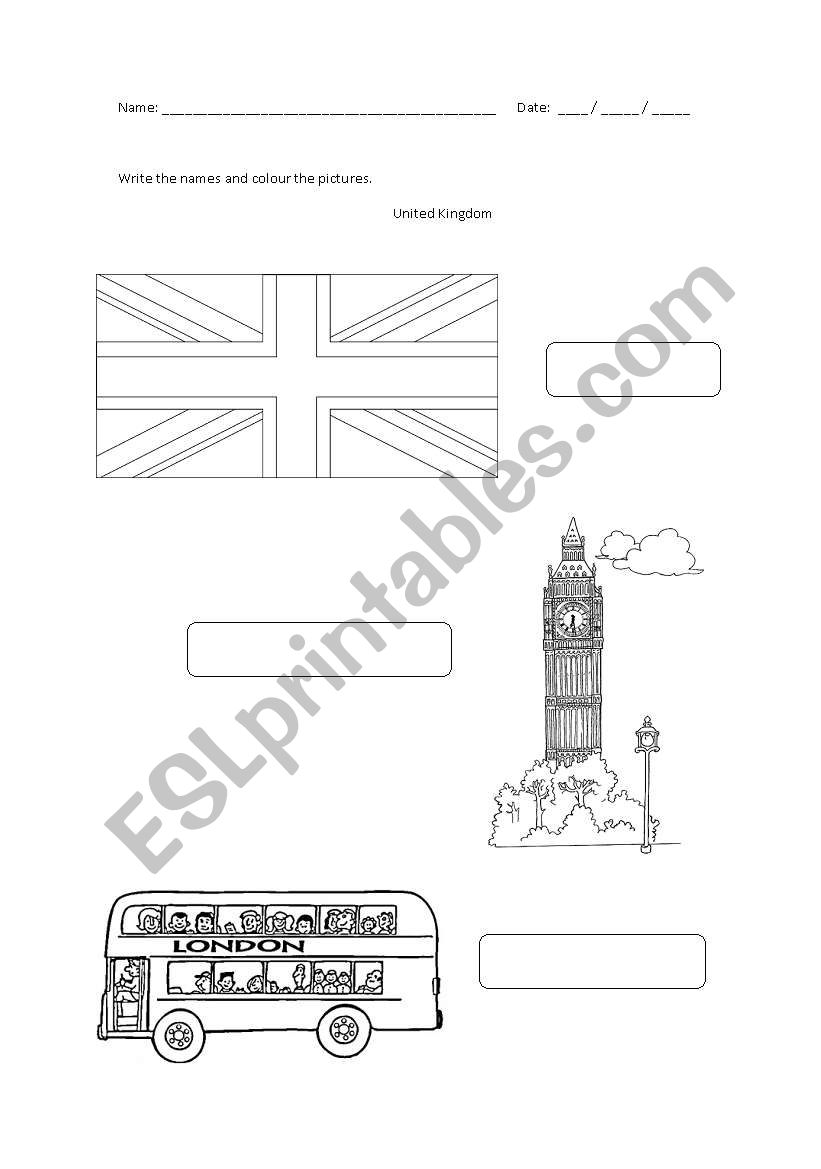 UK worksheet