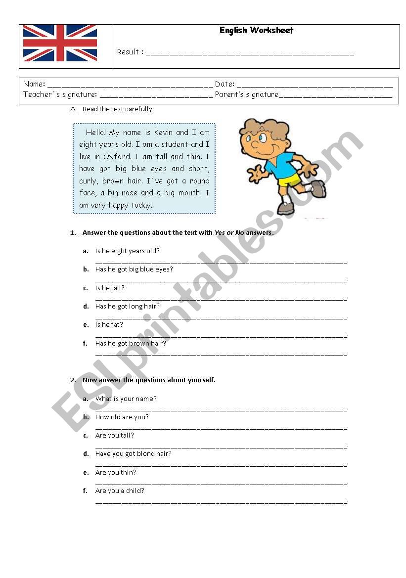 English worksheet worksheet