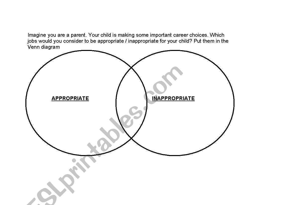 choosing a job worksheet