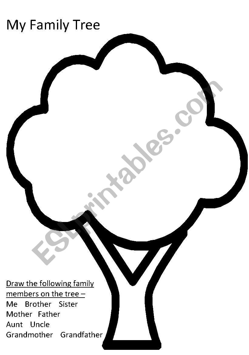 family tree worksheet