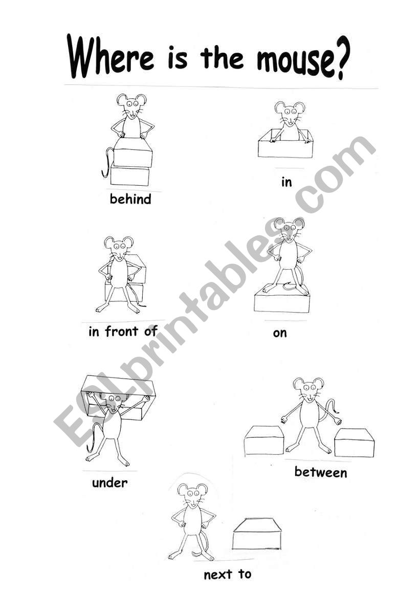 Where is the mouse? worksheet