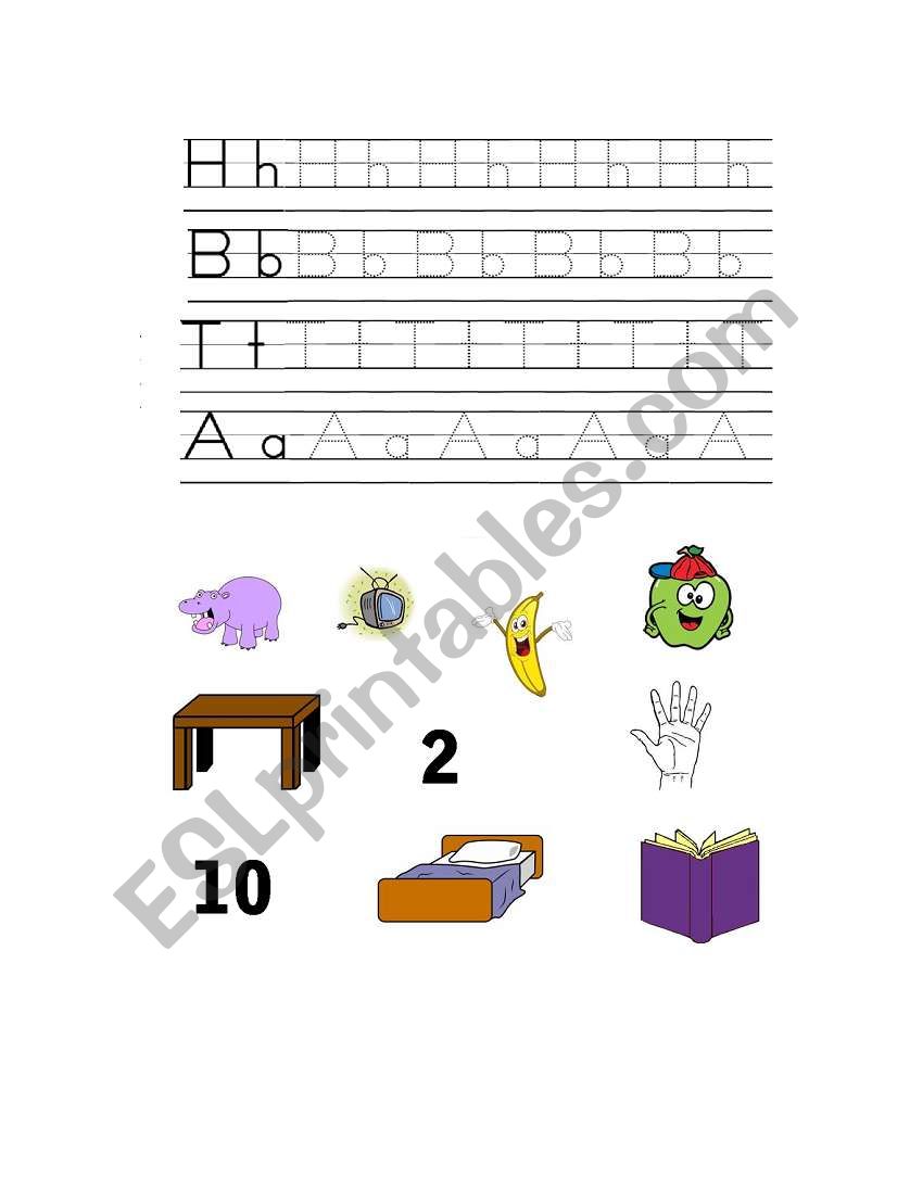 Letter Tracing and First-Letter Matching