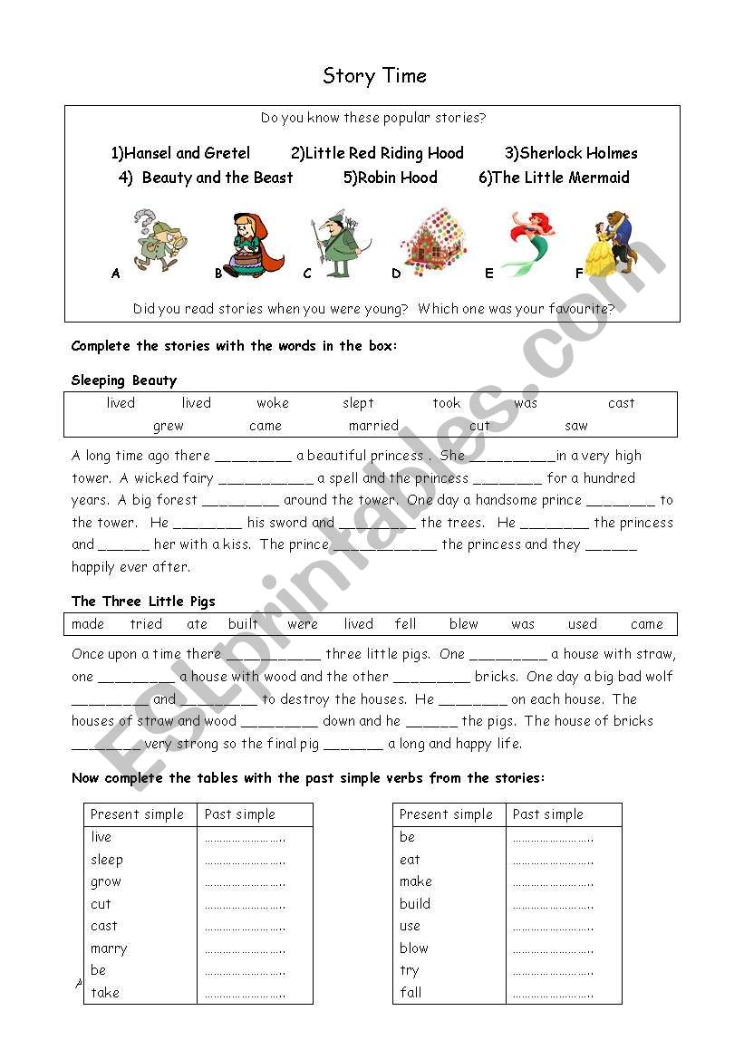 storytime-simple-past-tense-esl-worksheet-by-arianey