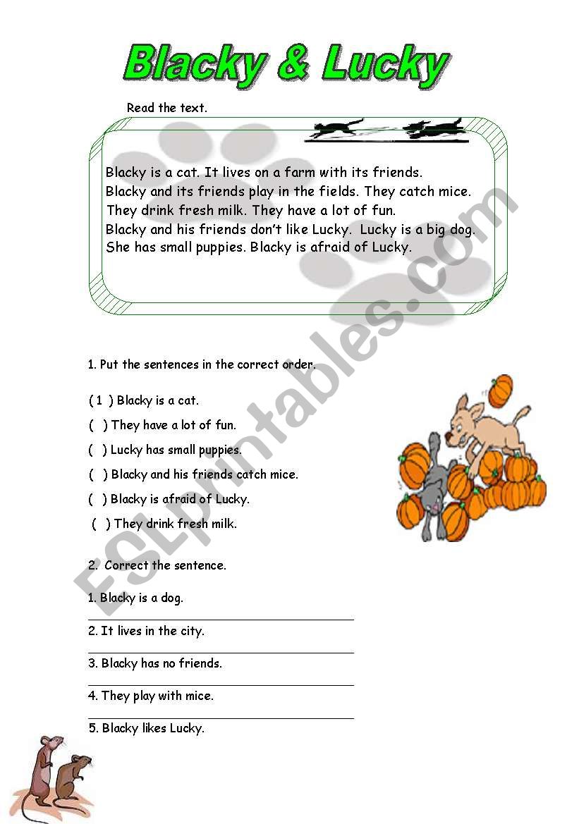 farm animals worksheet