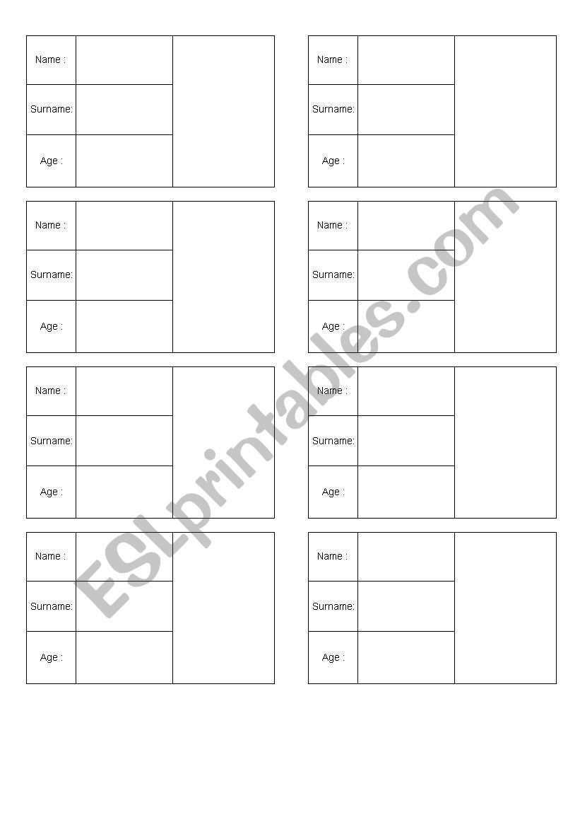 d cards worksheet