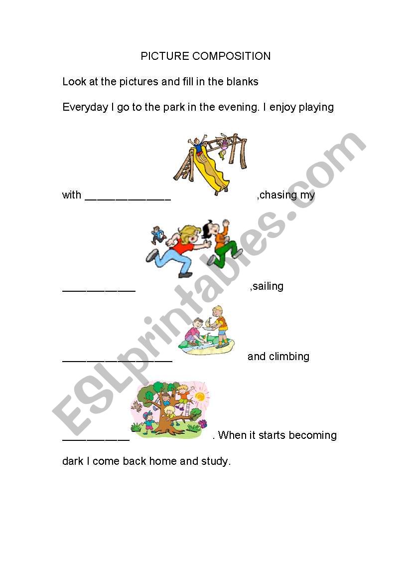 PICTURE COMPREHENSION worksheet