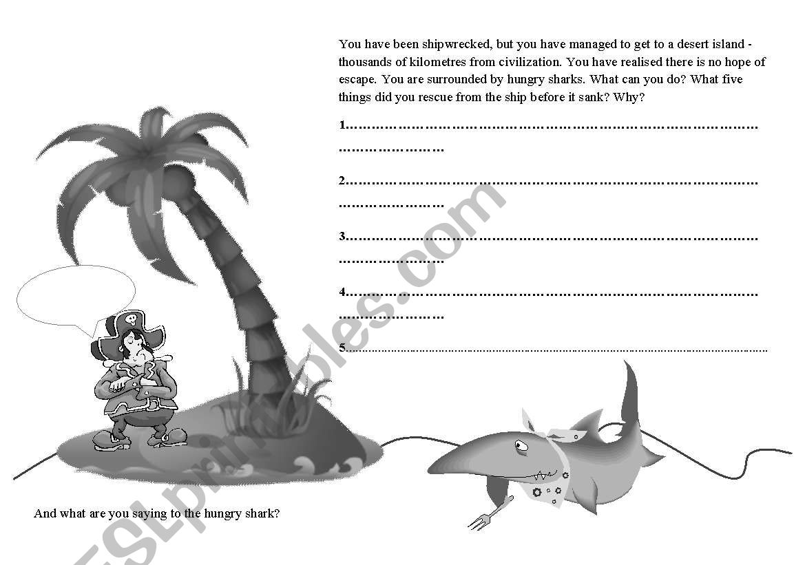 Hungry Shark worksheet