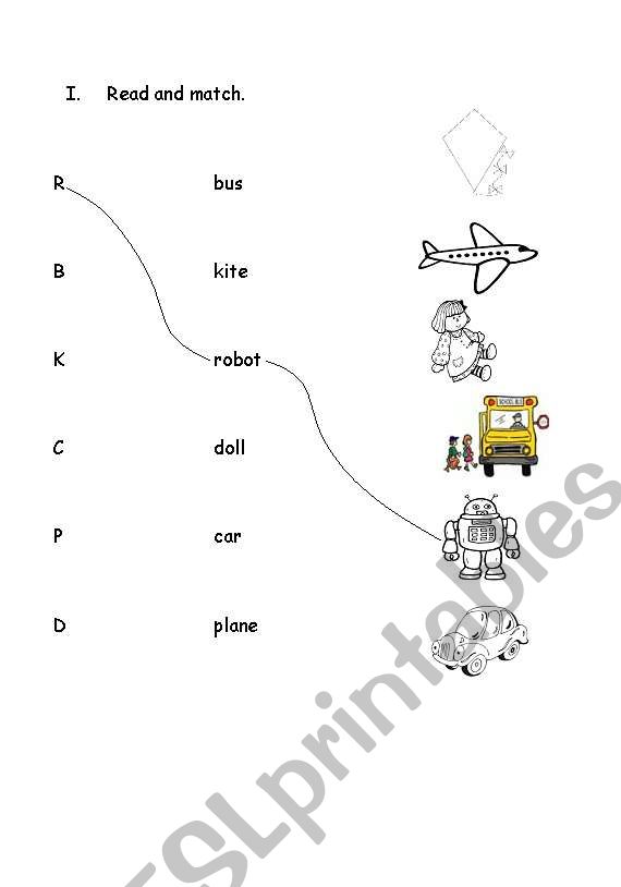 Alphabet Matching worksheet