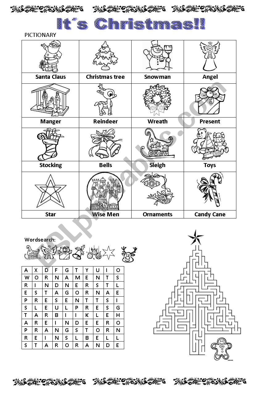 Christmas worksheet worksheet