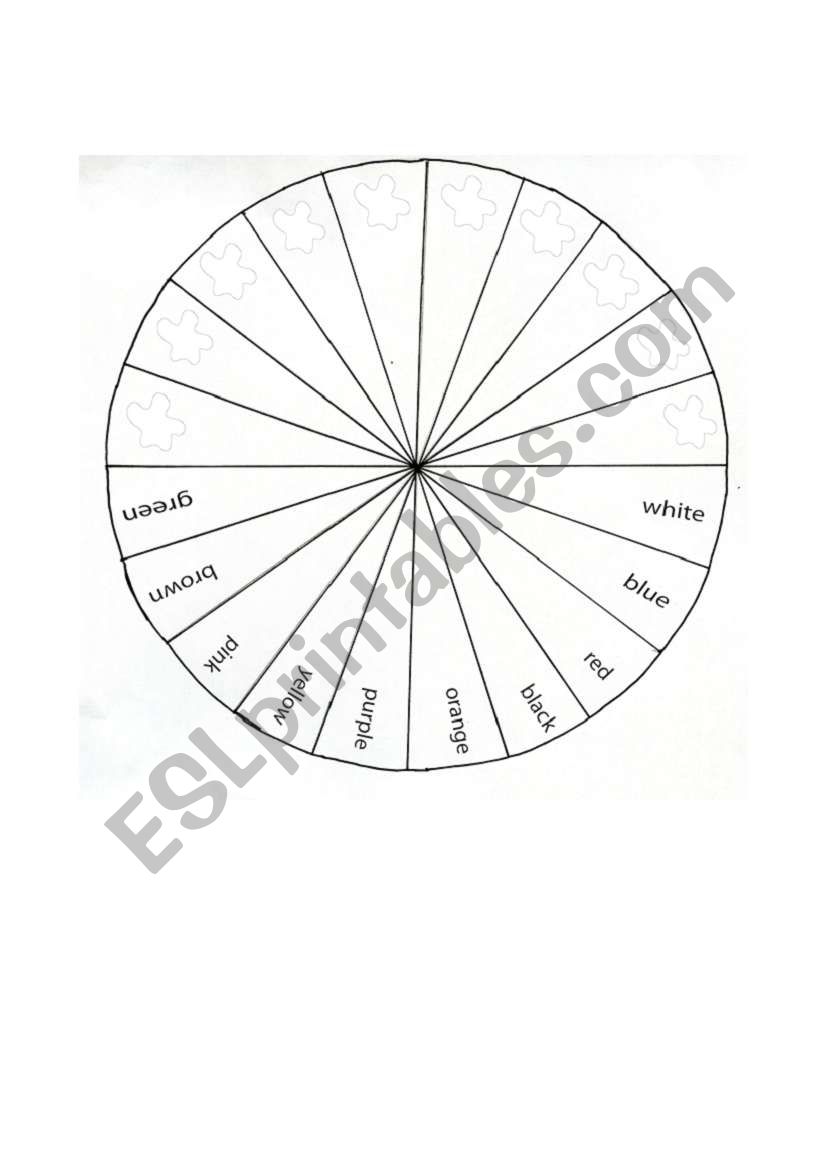 Colour Wheel worksheet