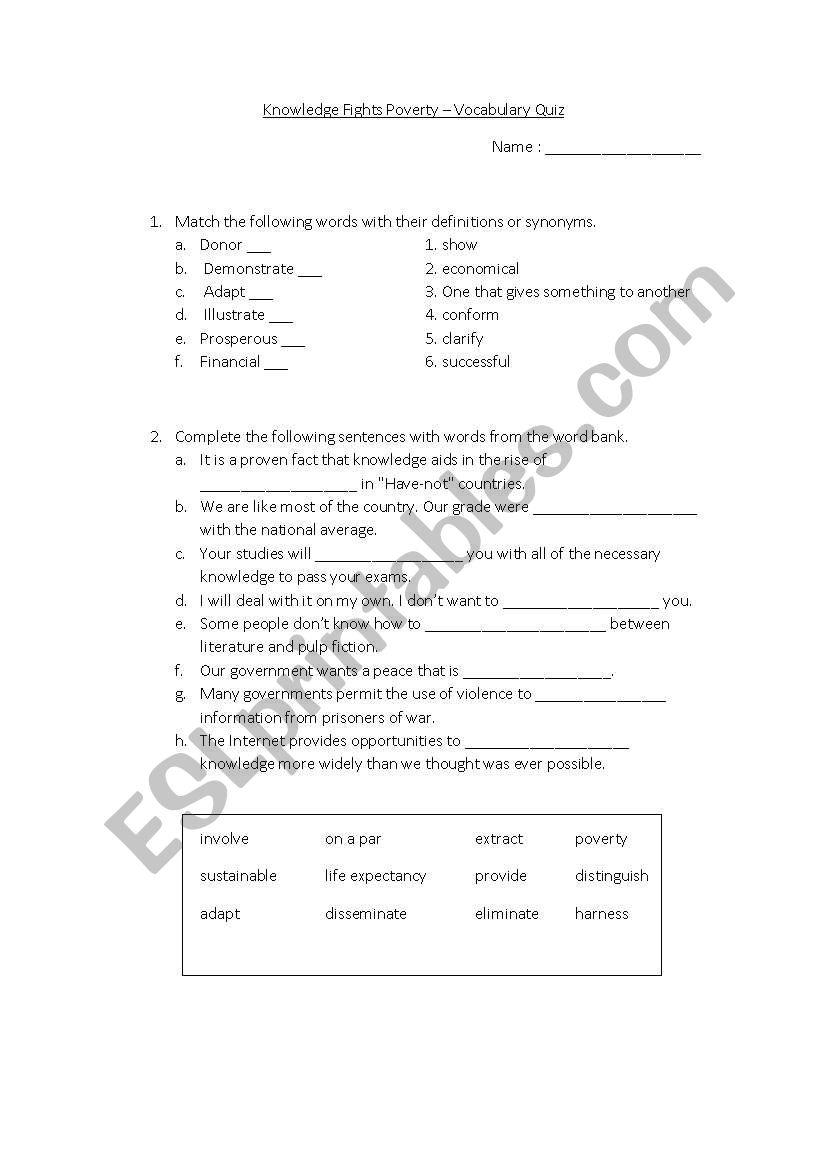 Abigail Heumann worksheet