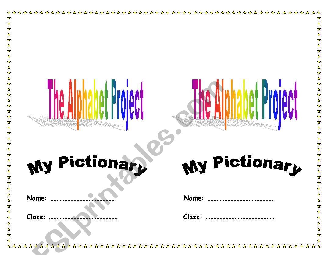 The Pictionary book worksheet