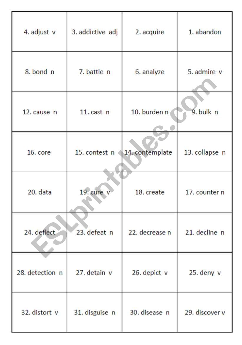 Useful daily communication words flashcards