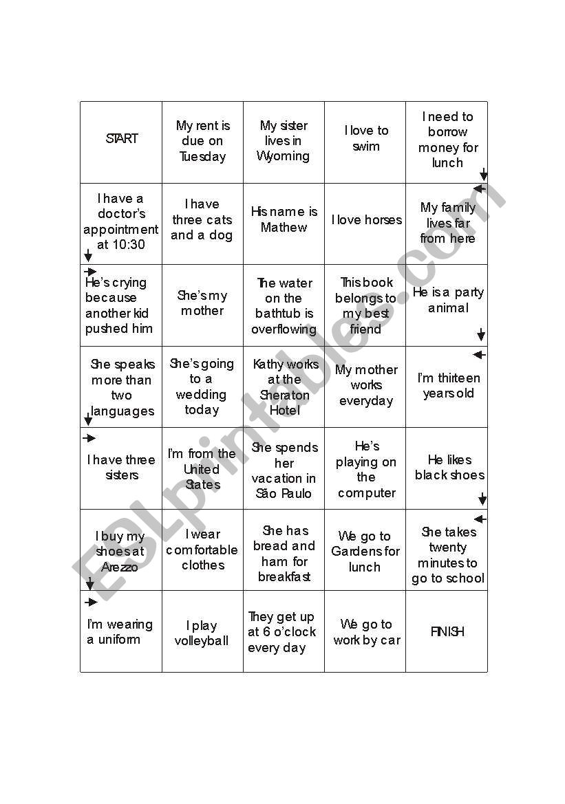 Grammar Review worksheet