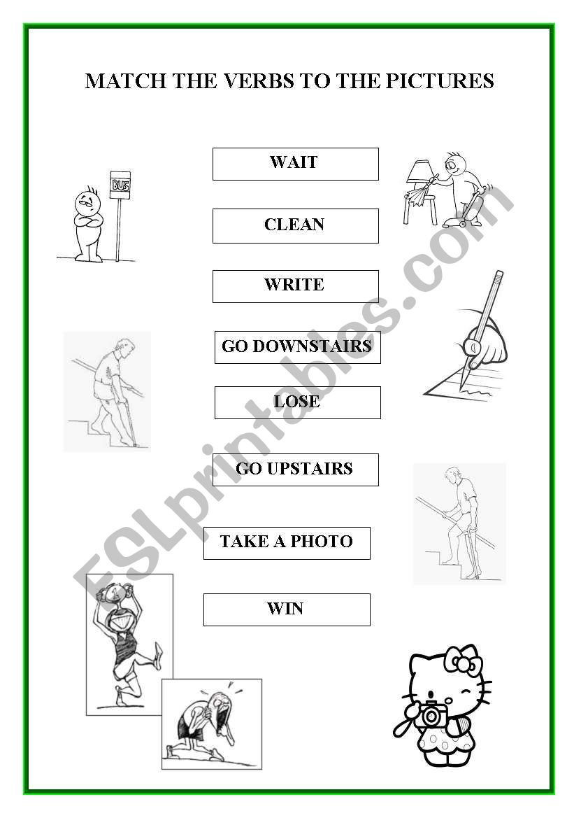 VERBS  Third part worksheet