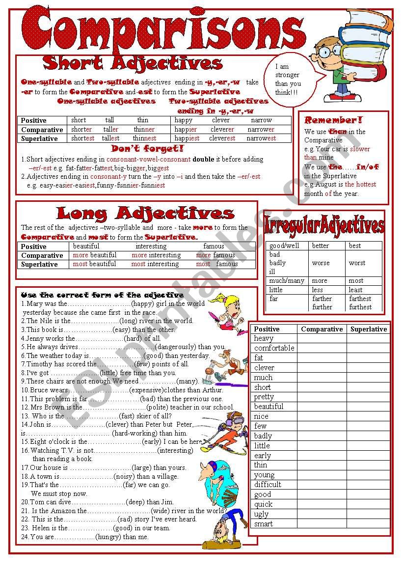 Comparisons I worksheet