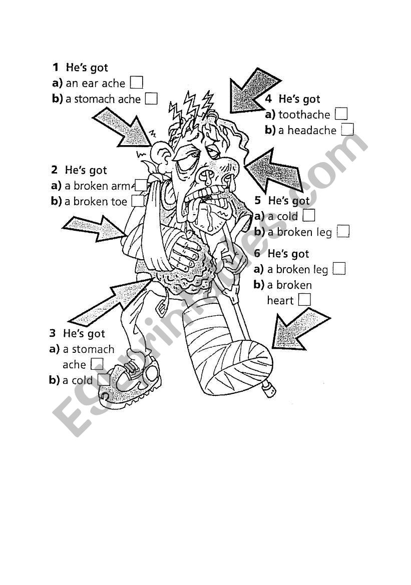 Ache worksheet