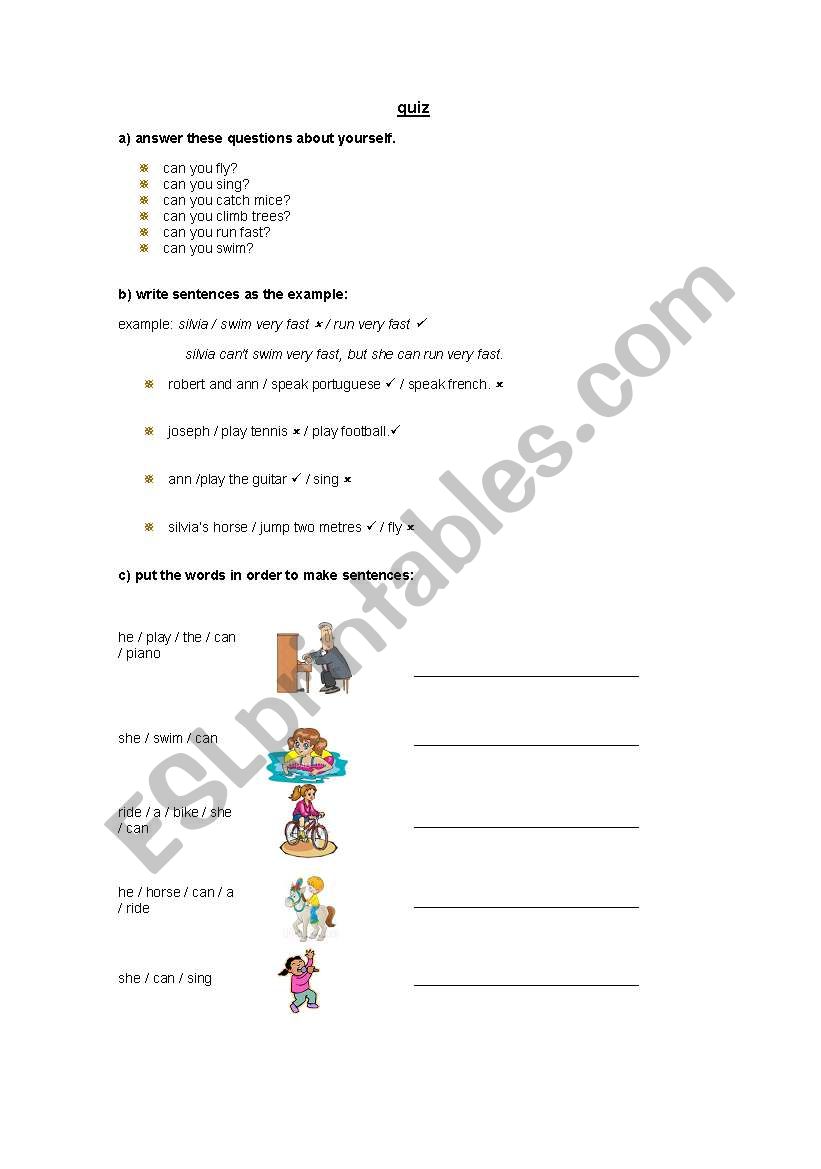 USE CAN worksheet