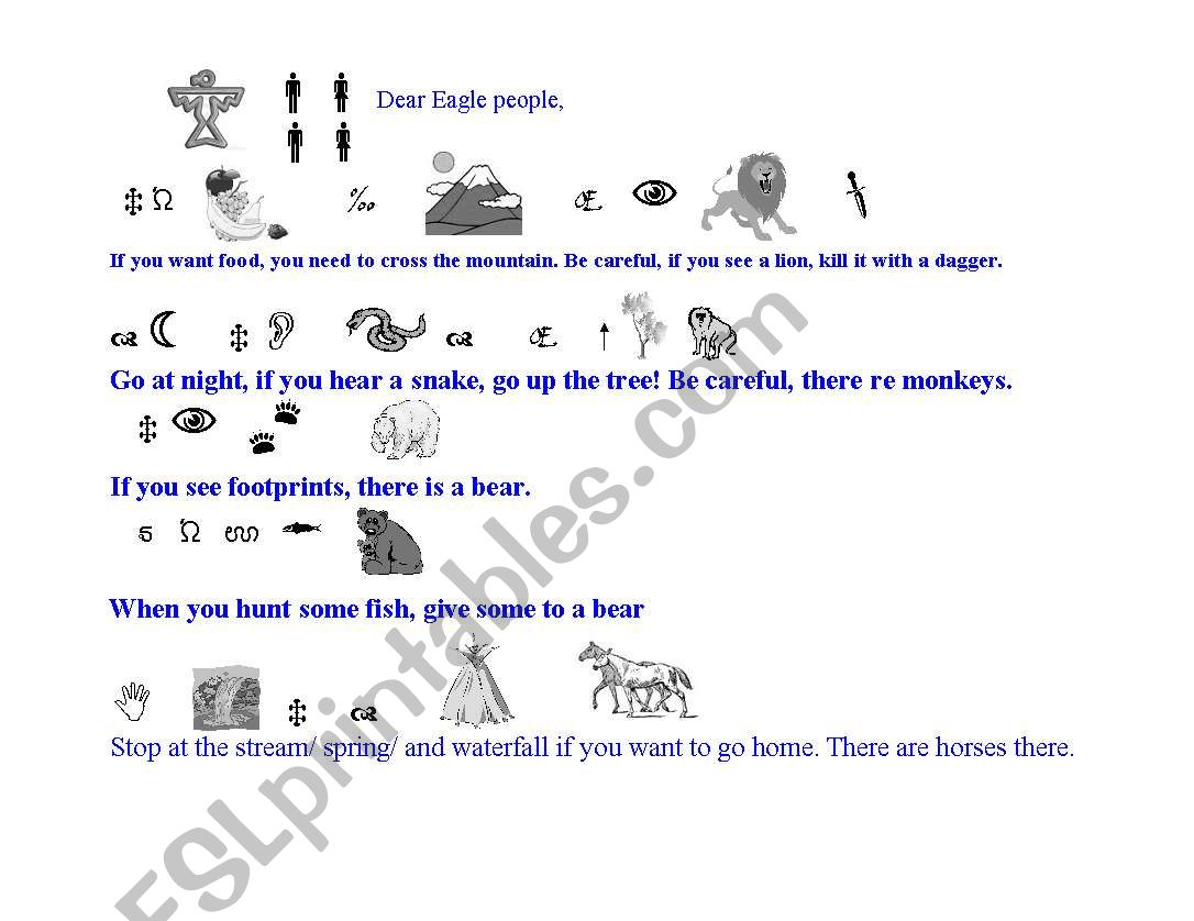 Eagle Tribe worksheet