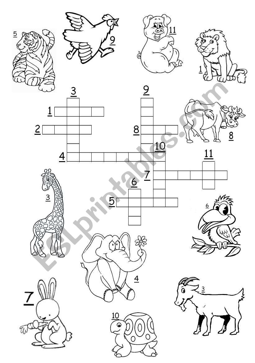 Crosswords worksheet