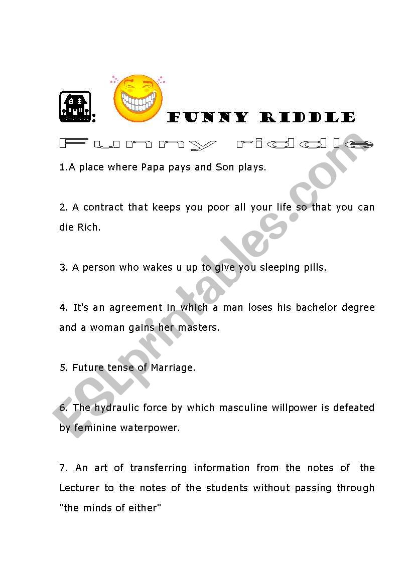 Funny Fiddle worksheet