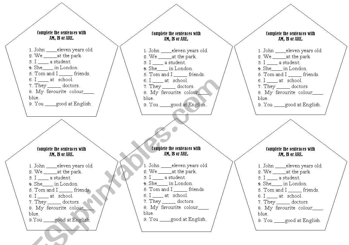 verbs have got / to be worksheet