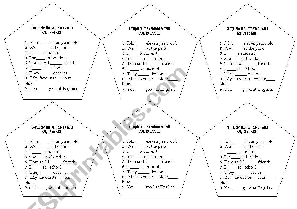 verbs have got / to be worksheet