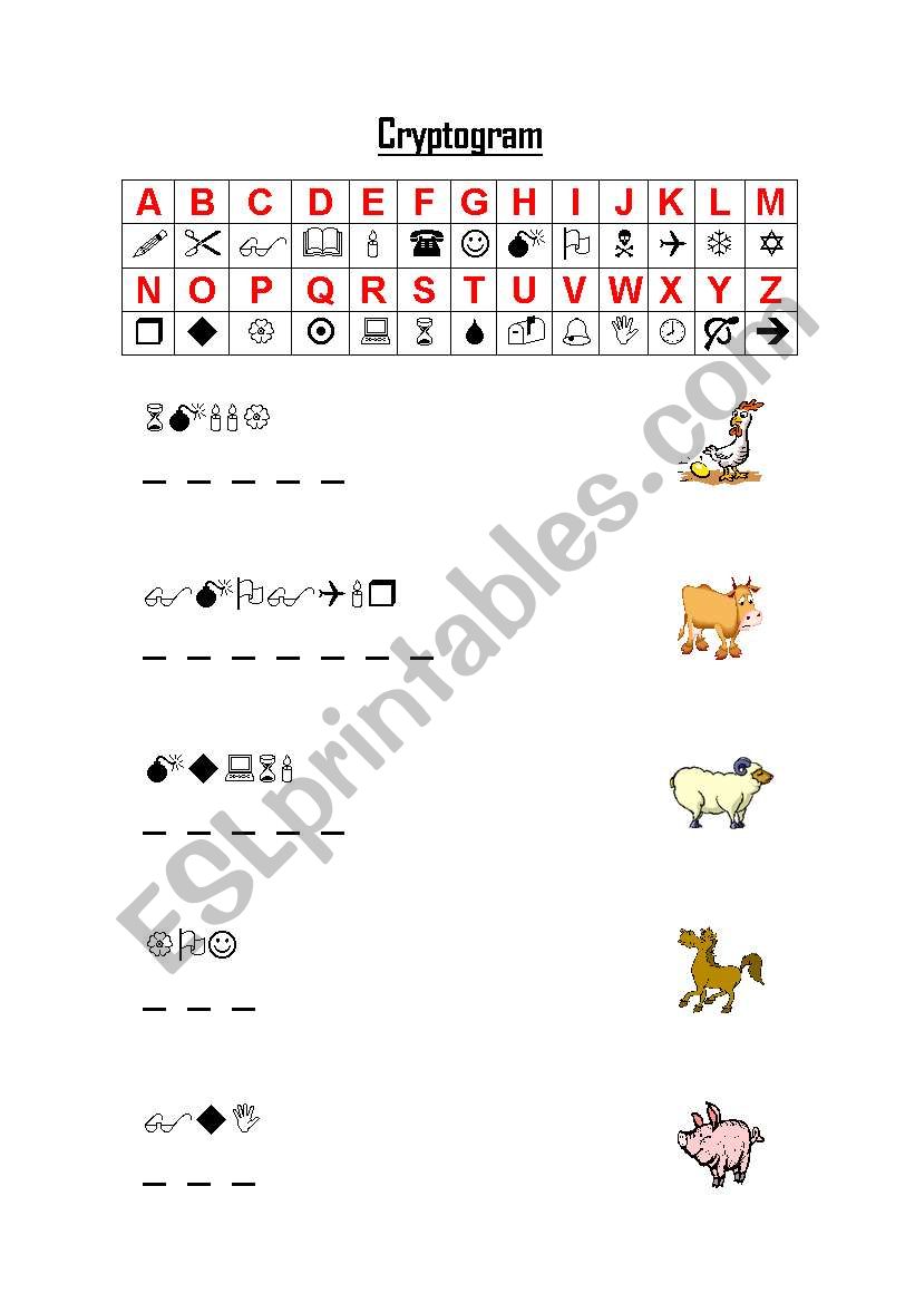 Farm Animals worksheet