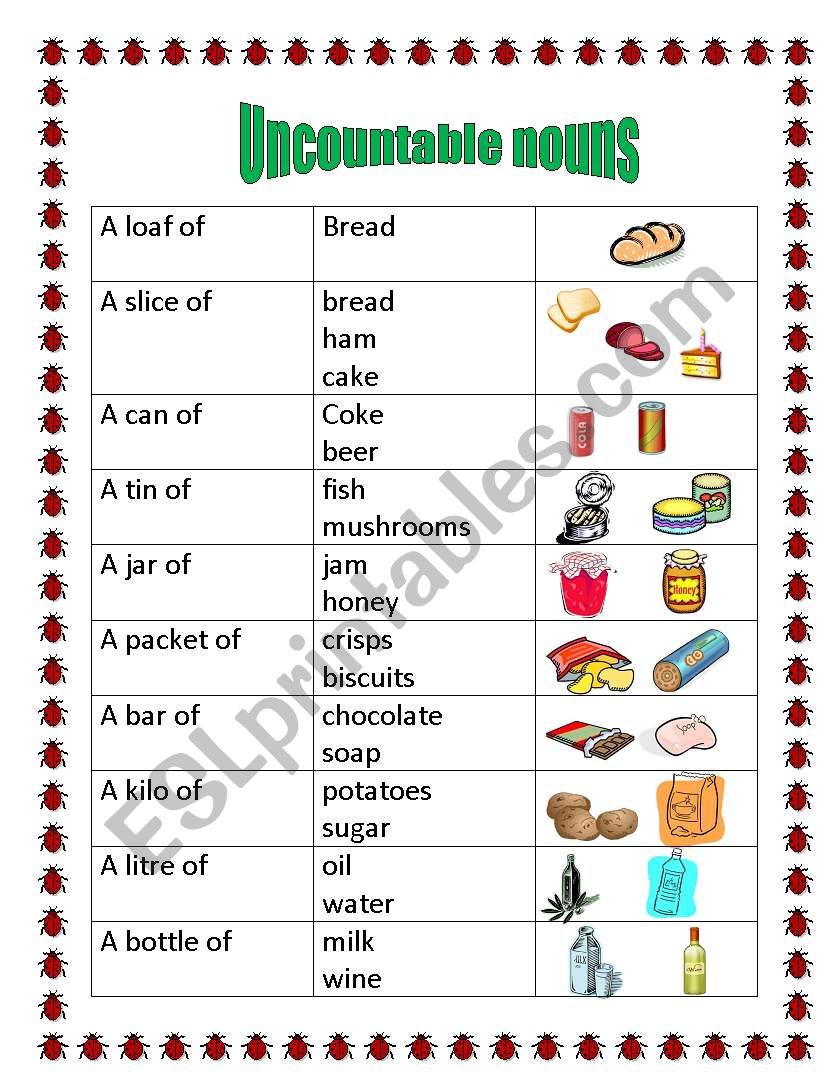 uncountable-nouns-esl-worksheet-by-irina-dumitrascu