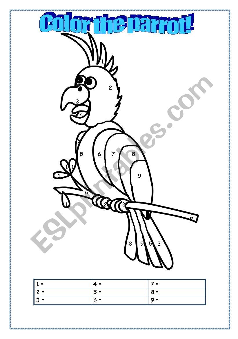 Parrot worksheet