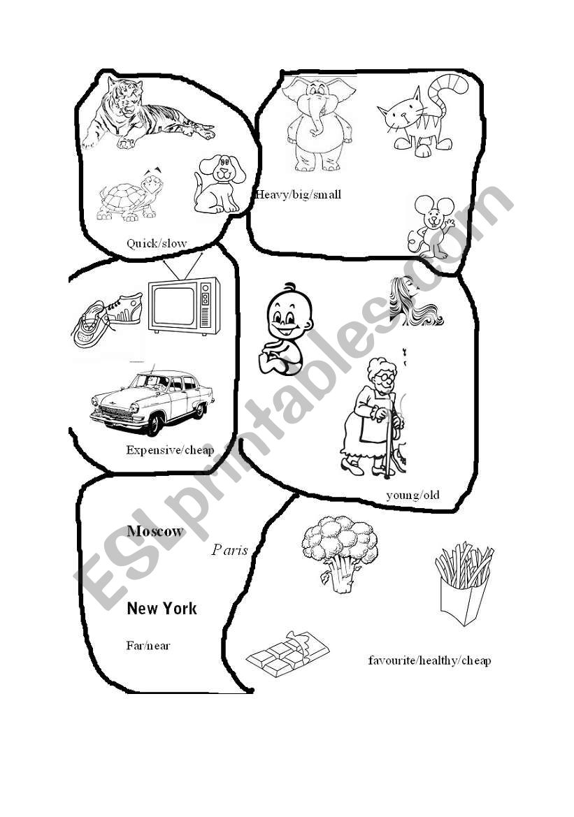 CHarasteristics of things worksheet