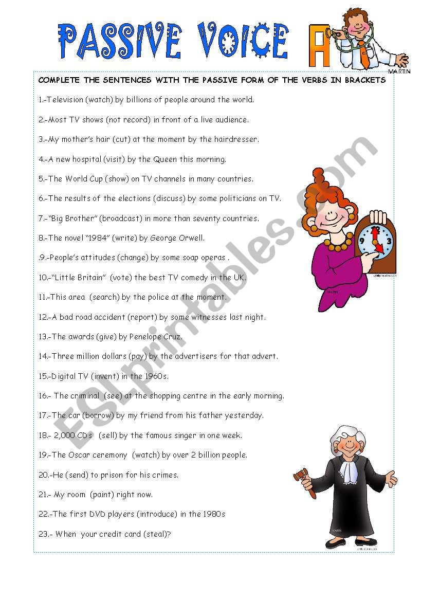 PASSIVE VOICE worksheet