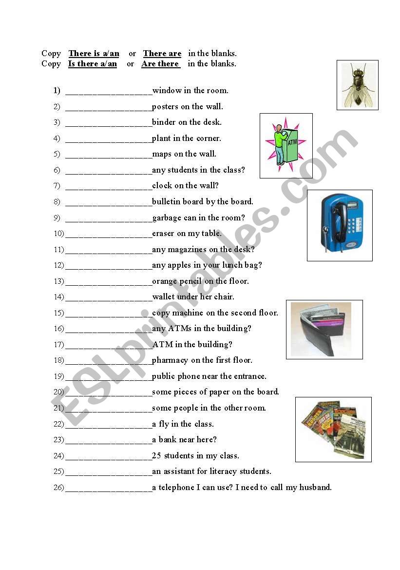 Demonstrative adjectives There is-There are