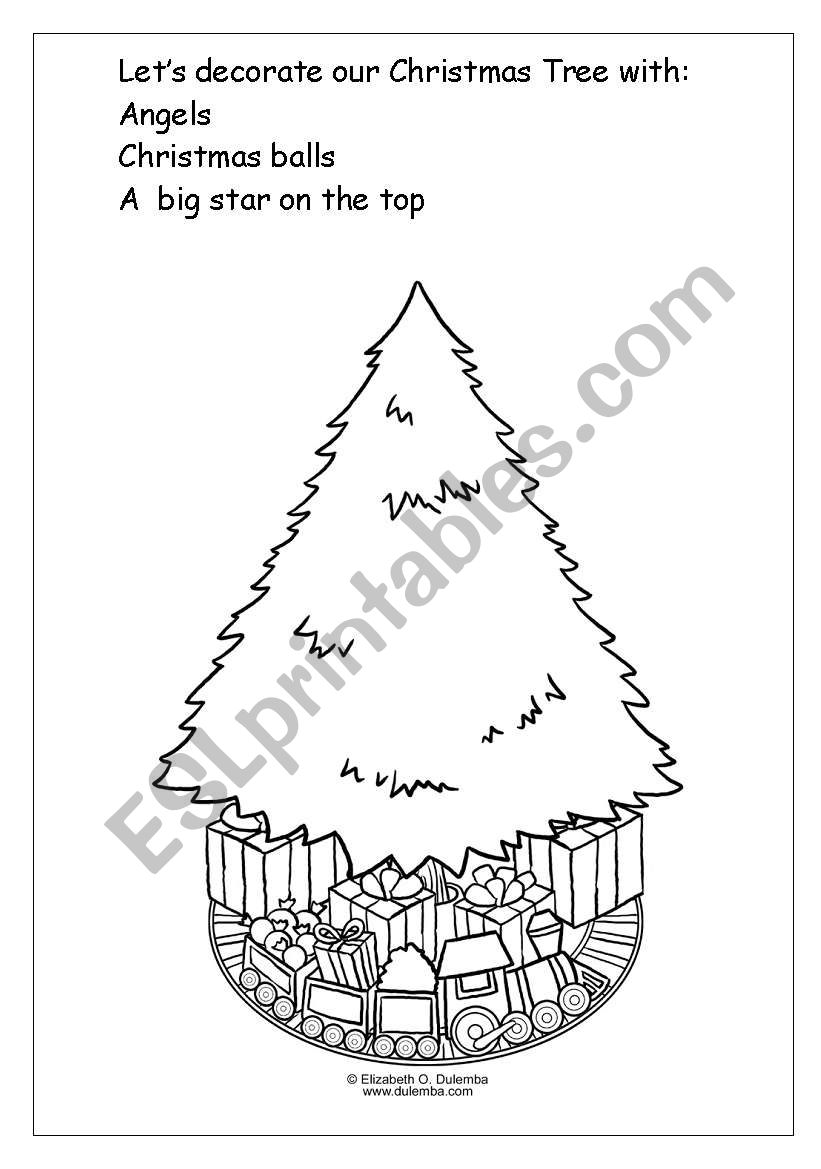 Christmas Tree worksheet