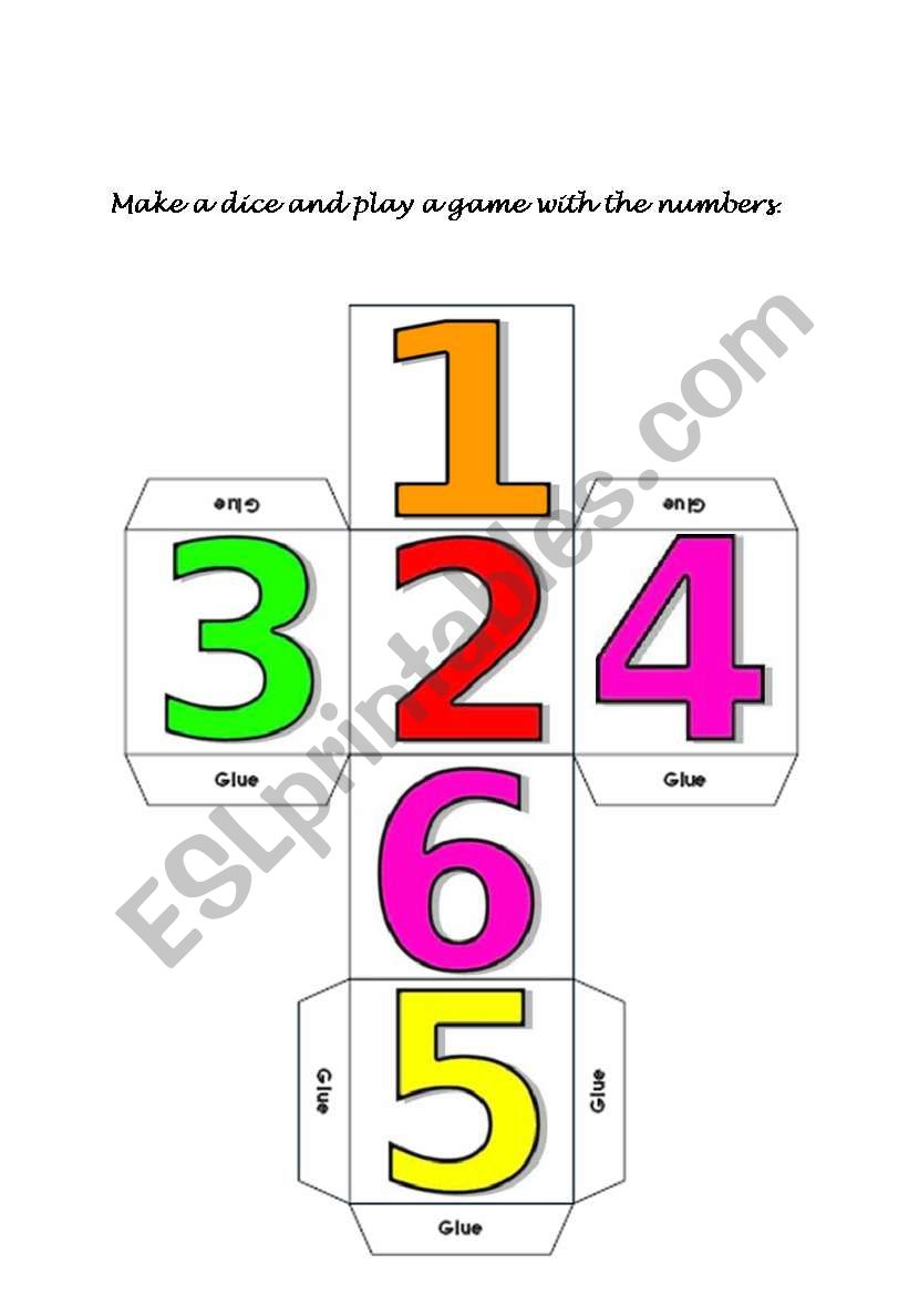 numbers worksheet