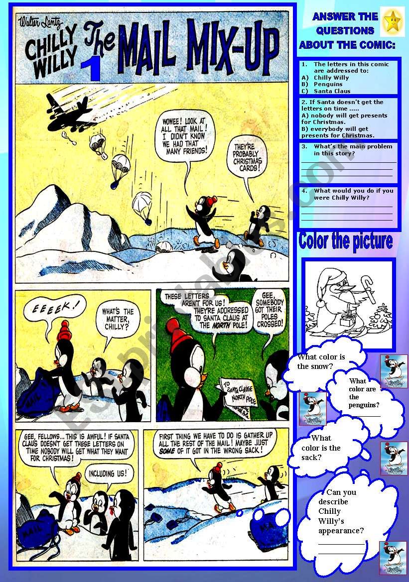 COMIC - CHILLY WILLY THE MAIL MIX UP 1