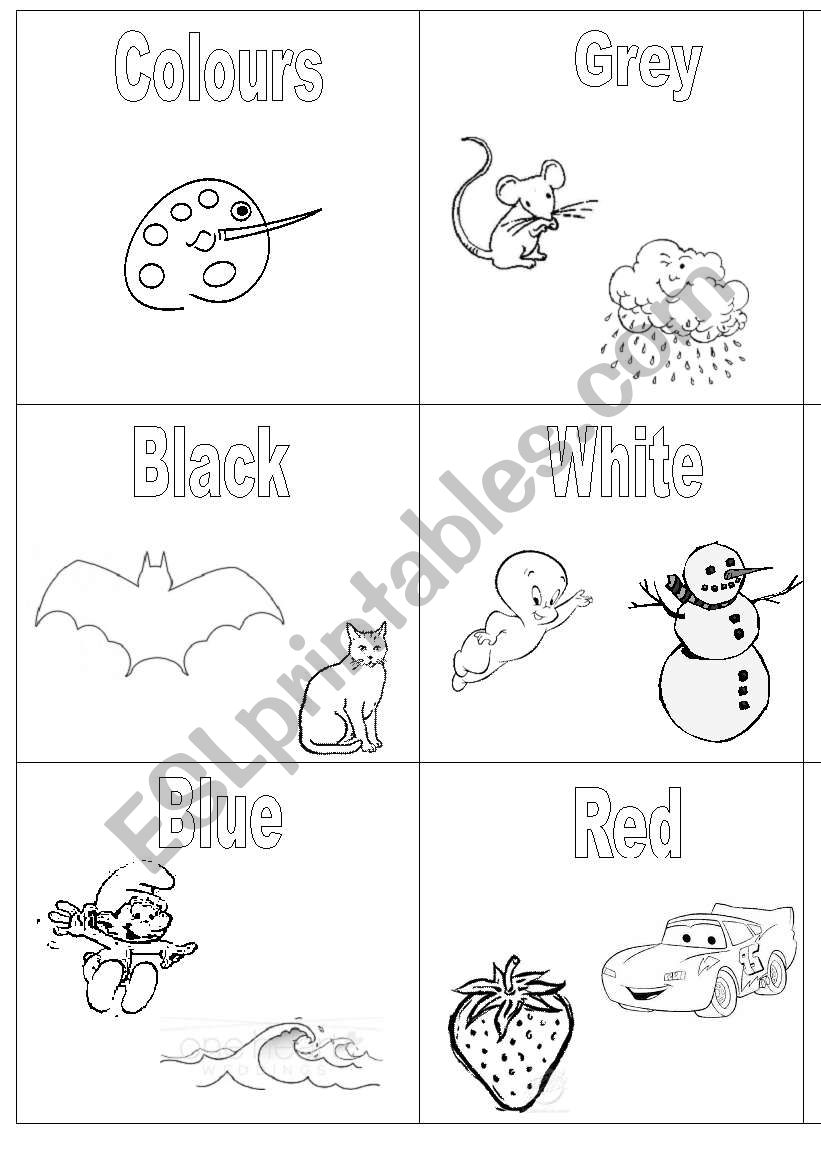 Colours worksheet