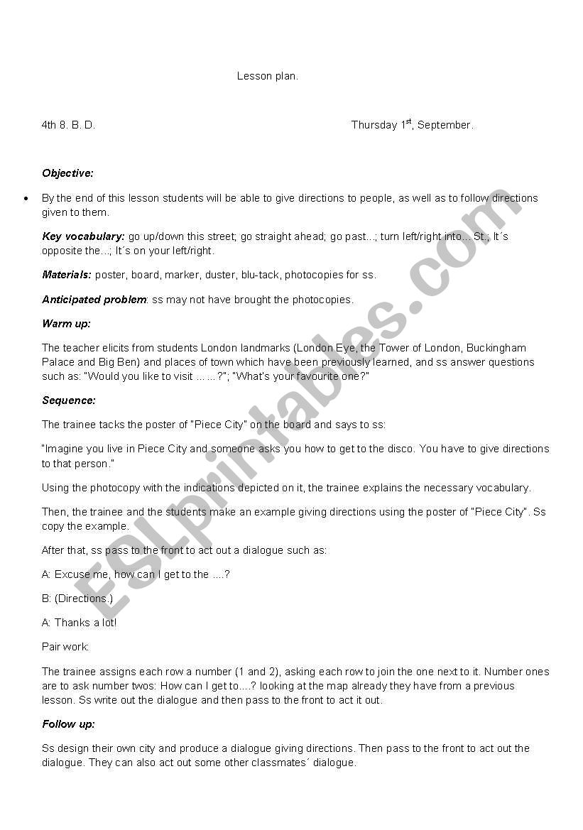 lesson plan worksheet