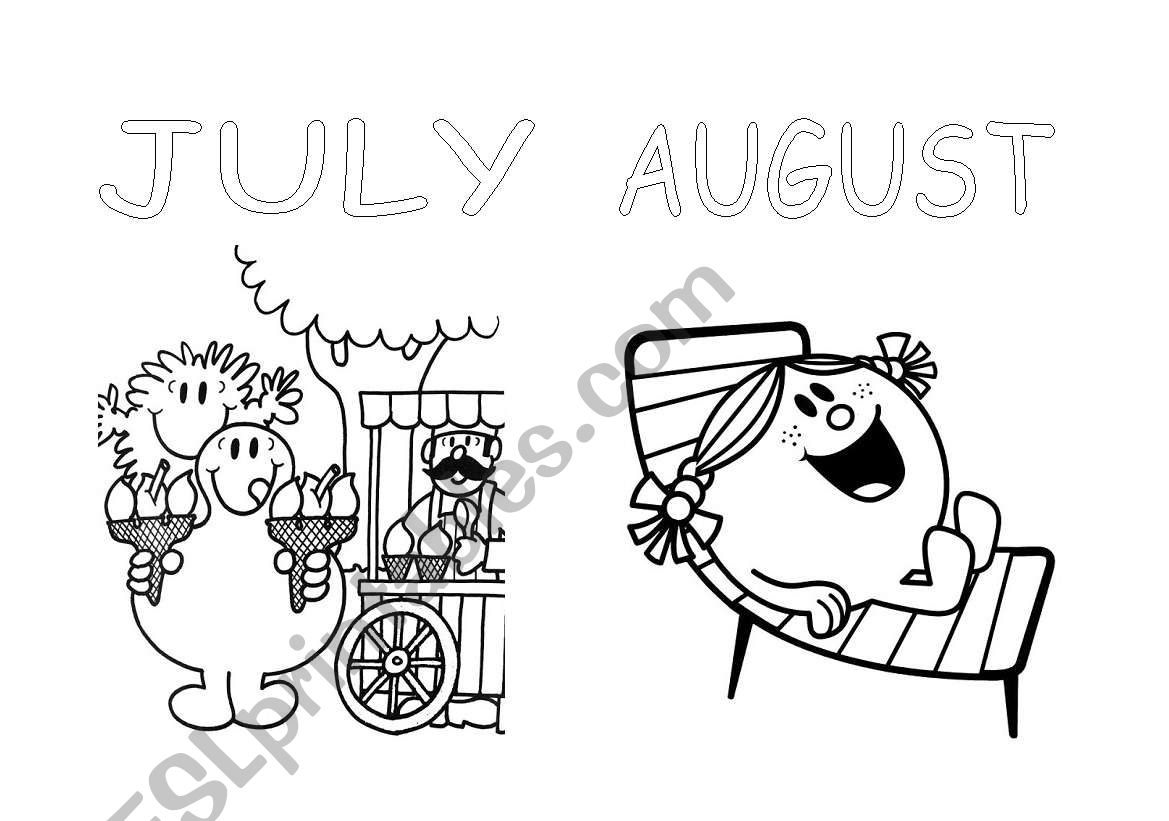 Miss and Mr Months Calendar second part