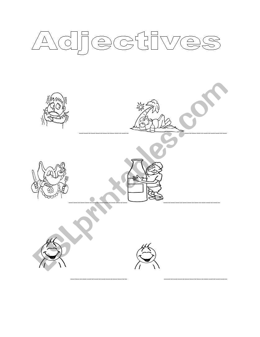 Adjectives worksheet worksheet