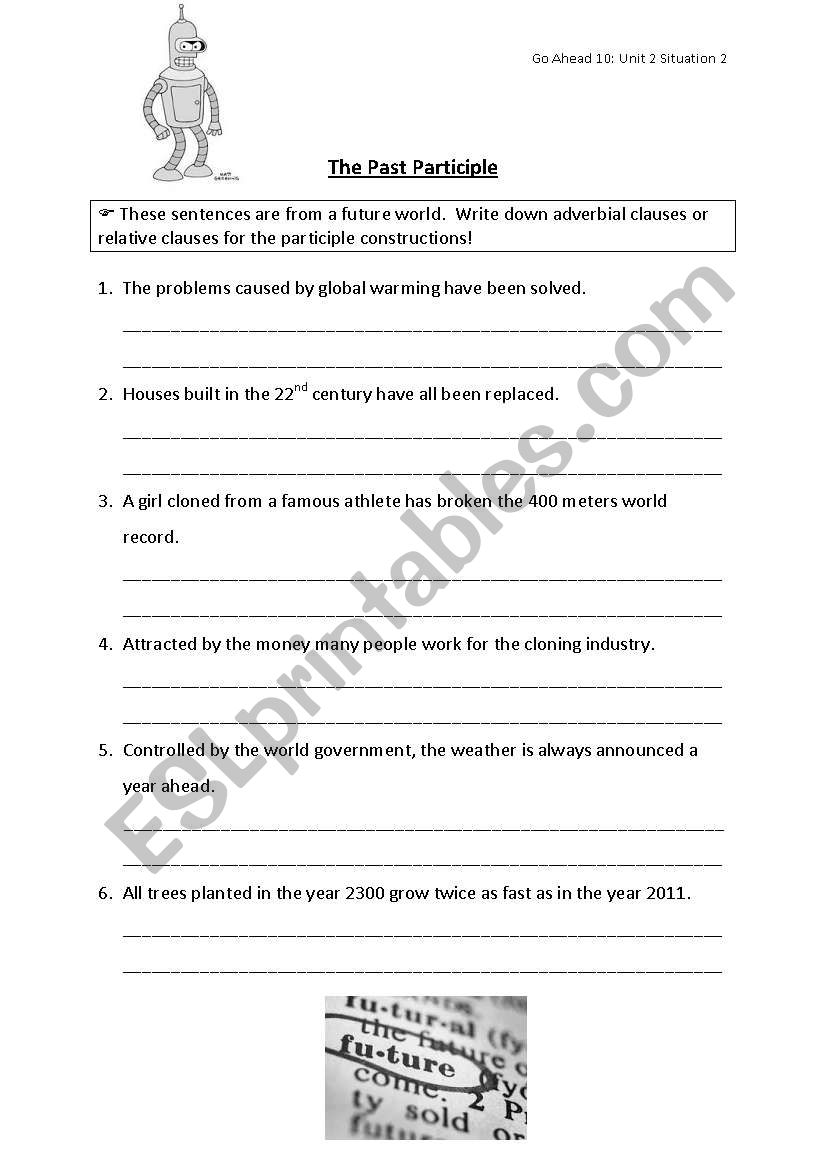 The past participle worksheet
