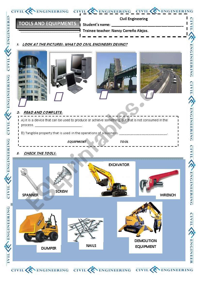 WORKSHEET 1 FOR CIVIL ENGINEERING