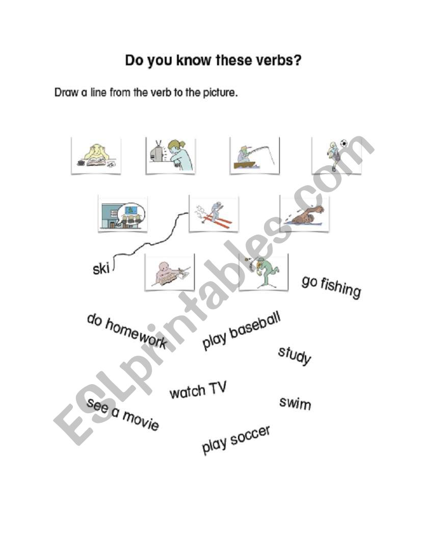 Do you know these verbs..? worksheet