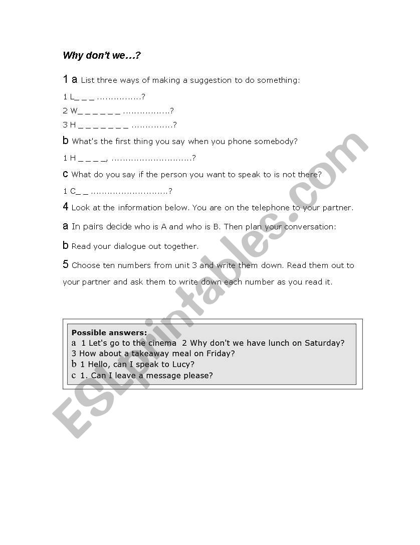 why dont worksheet
