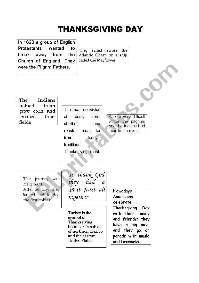 Thanksgiving worksheet