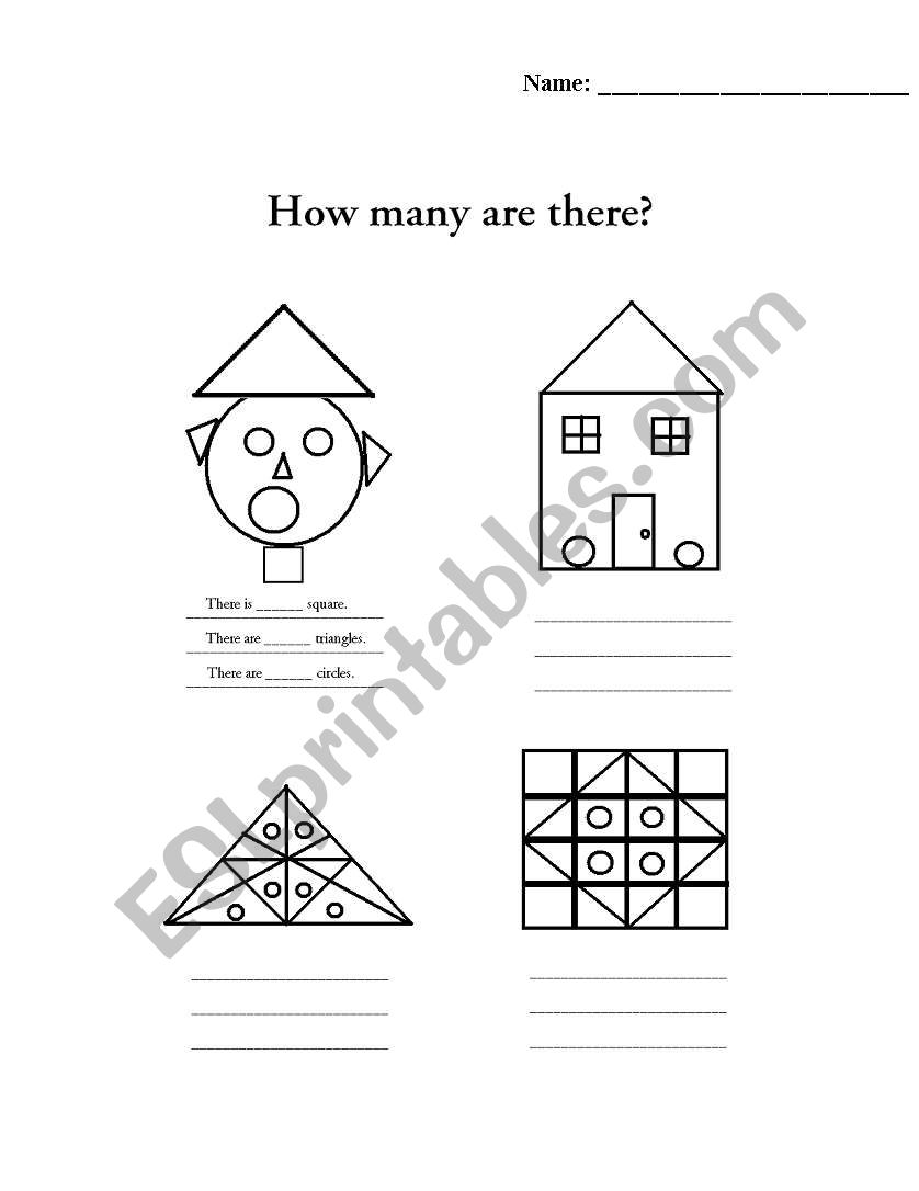 How many are there?  worksheet