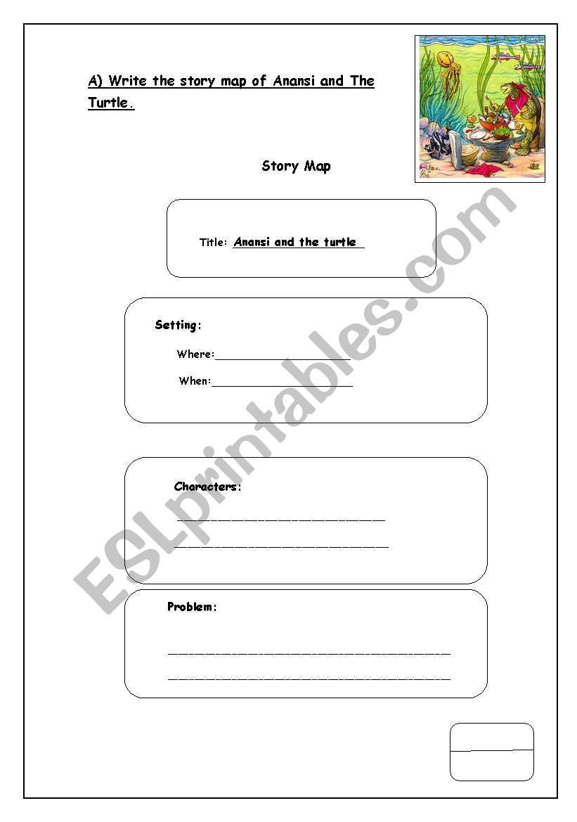 The Story map worksheet